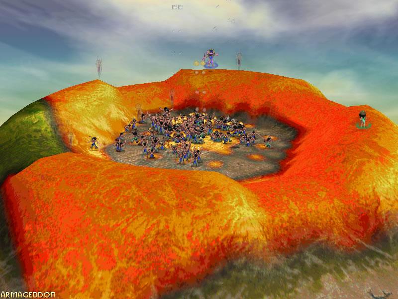 Victory in an arena of lava