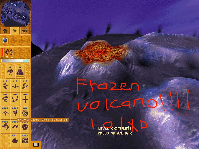 frozen volcano lol XD